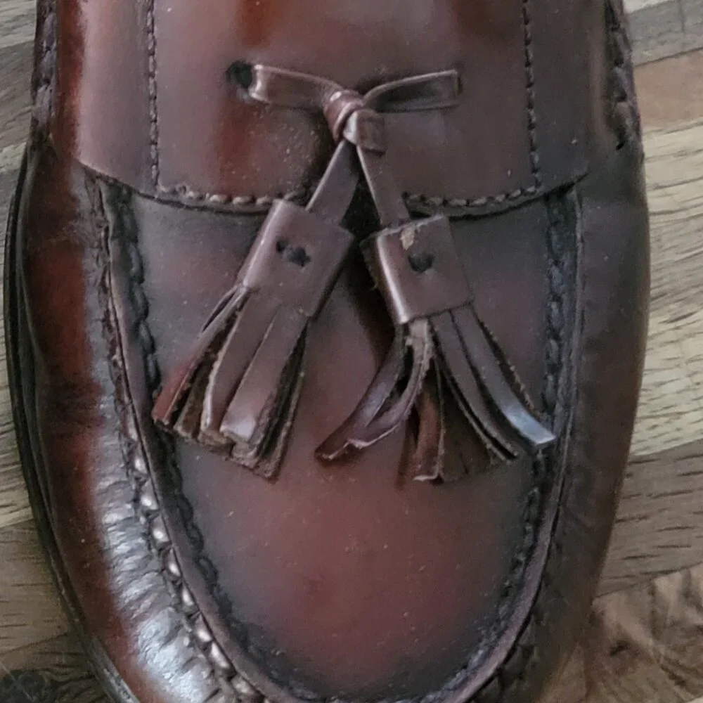 Cole Haan Men's Pinch Tassel  Brown Leather Loafers